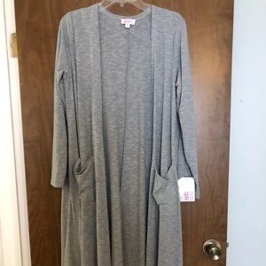 LuLaRoe Sarah grey cardigan size M